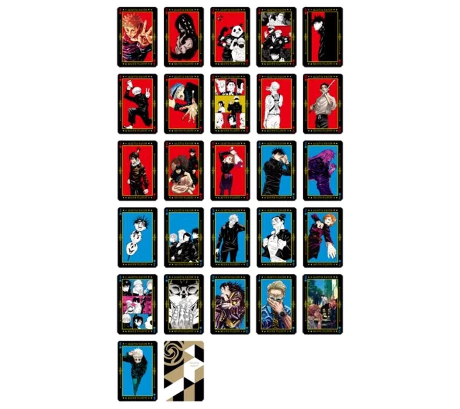 【咒术回战】jf第二弹原画烫金扑克 3张（默认代拆 未成年禁止下单）