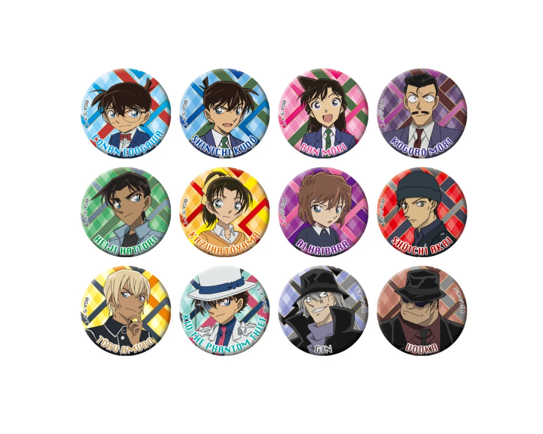 【名侦探柯南】角色资料卡迷你吧唧套装（默认代拆）