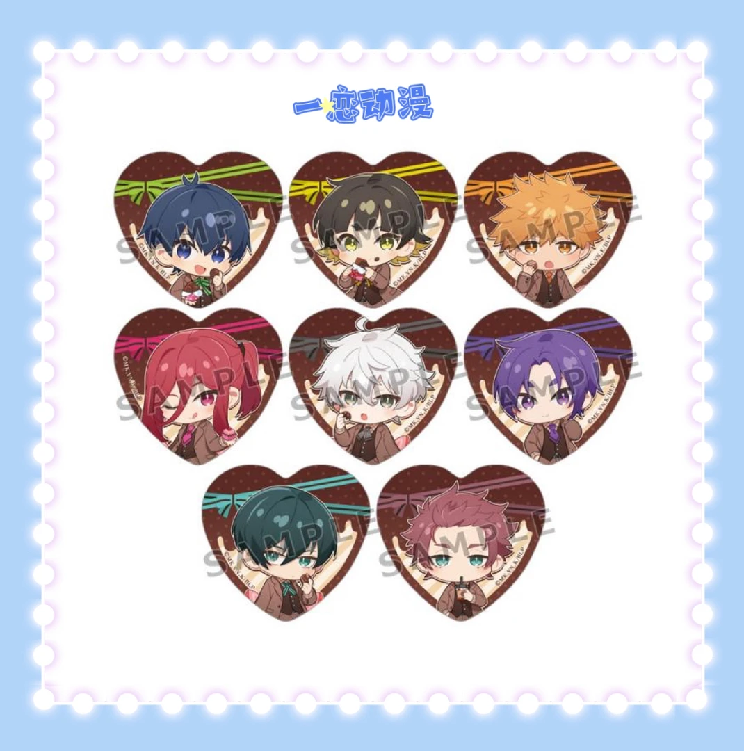 【蓝色监狱】巧克力服装ver.心形吧唧徽章全8种