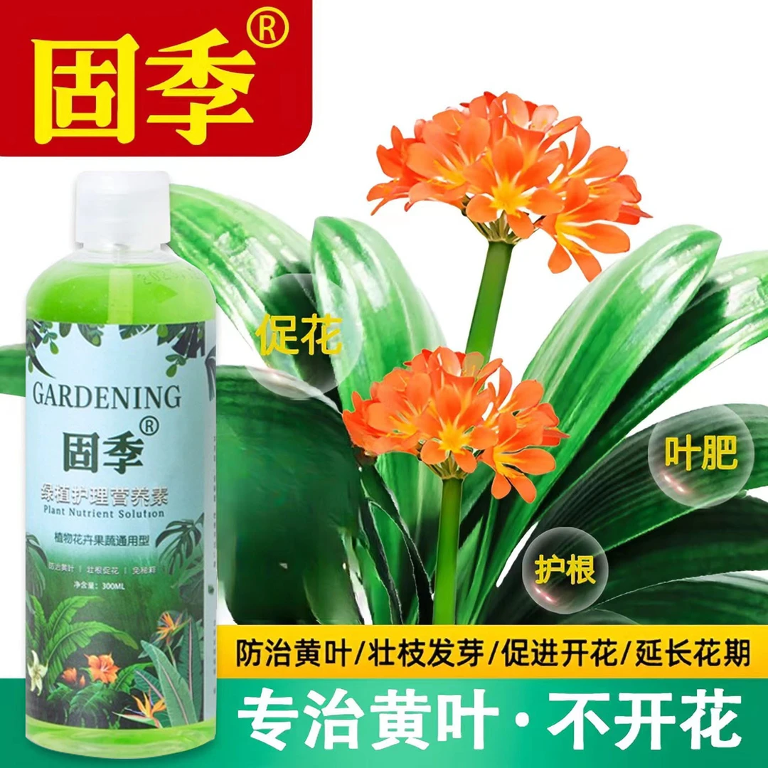 固季营养液植物绿叶花卉免稀释型室内盆栽家庭园艺通用型官方正品