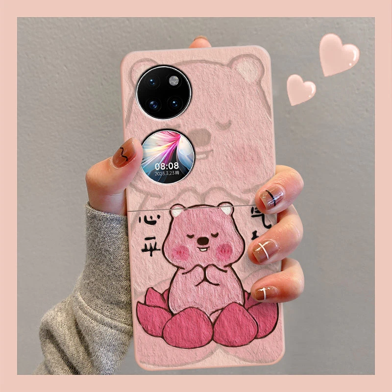 心平气和露比适用华为p50Pocket手机壳新款宝盒PocketS折叠屏卡通