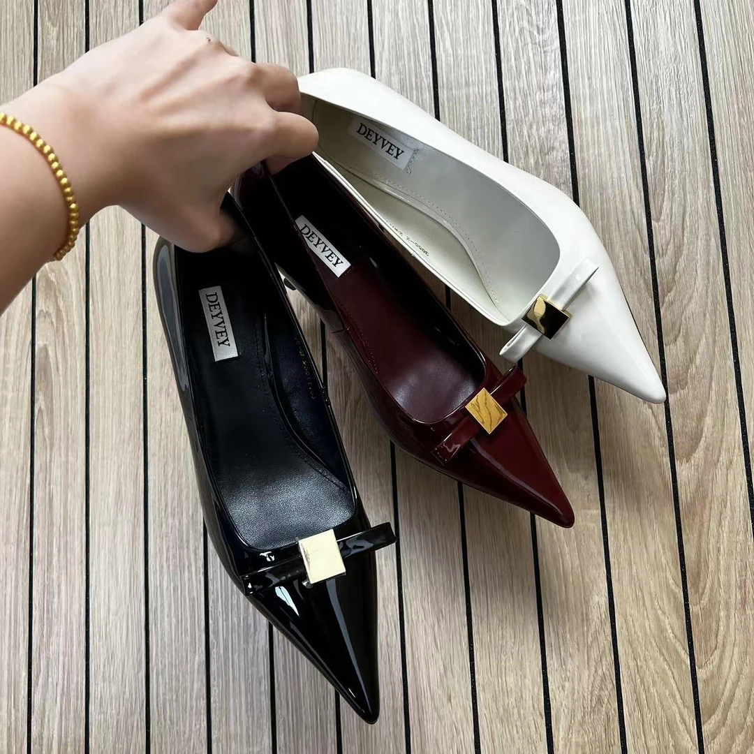 摩登大师ModernMaster小众设计女鞋时装高级百搭3厘米高跟鞋