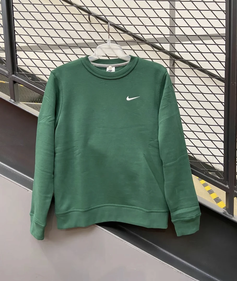 耐克Nike 男子加绒秋冬运动休闲保暖套头圆领长袖卫衣623459-341