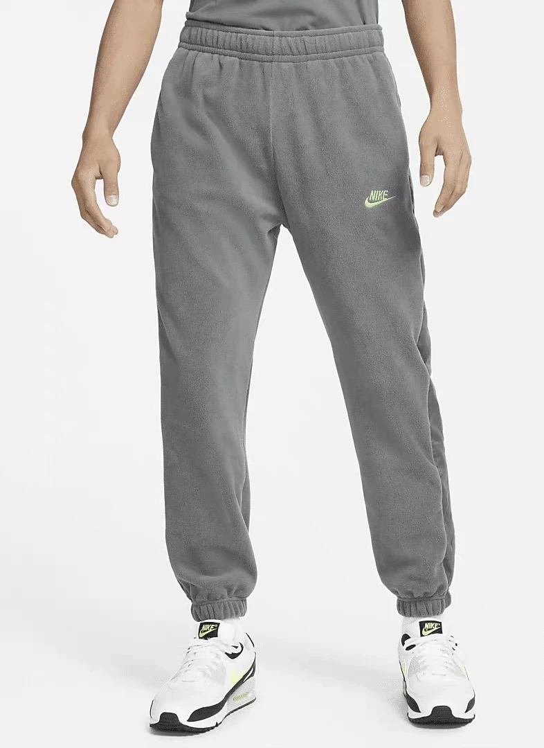耐克Nike 男子加绒摇刺绣logo粒绒保暖休闲束脚长裤 DD4893-068