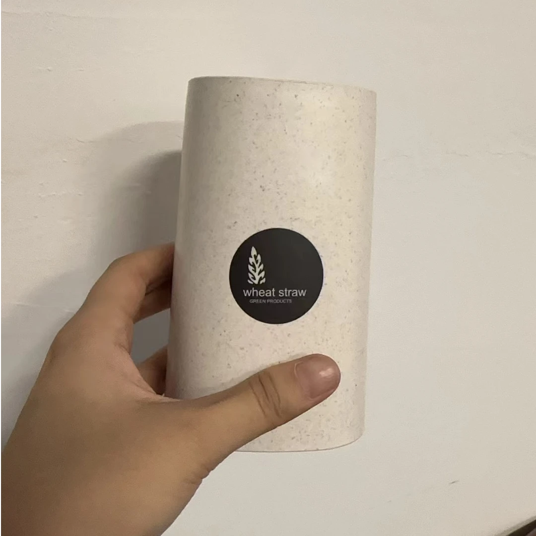 准新品 小麦秸秆漱口杯2个