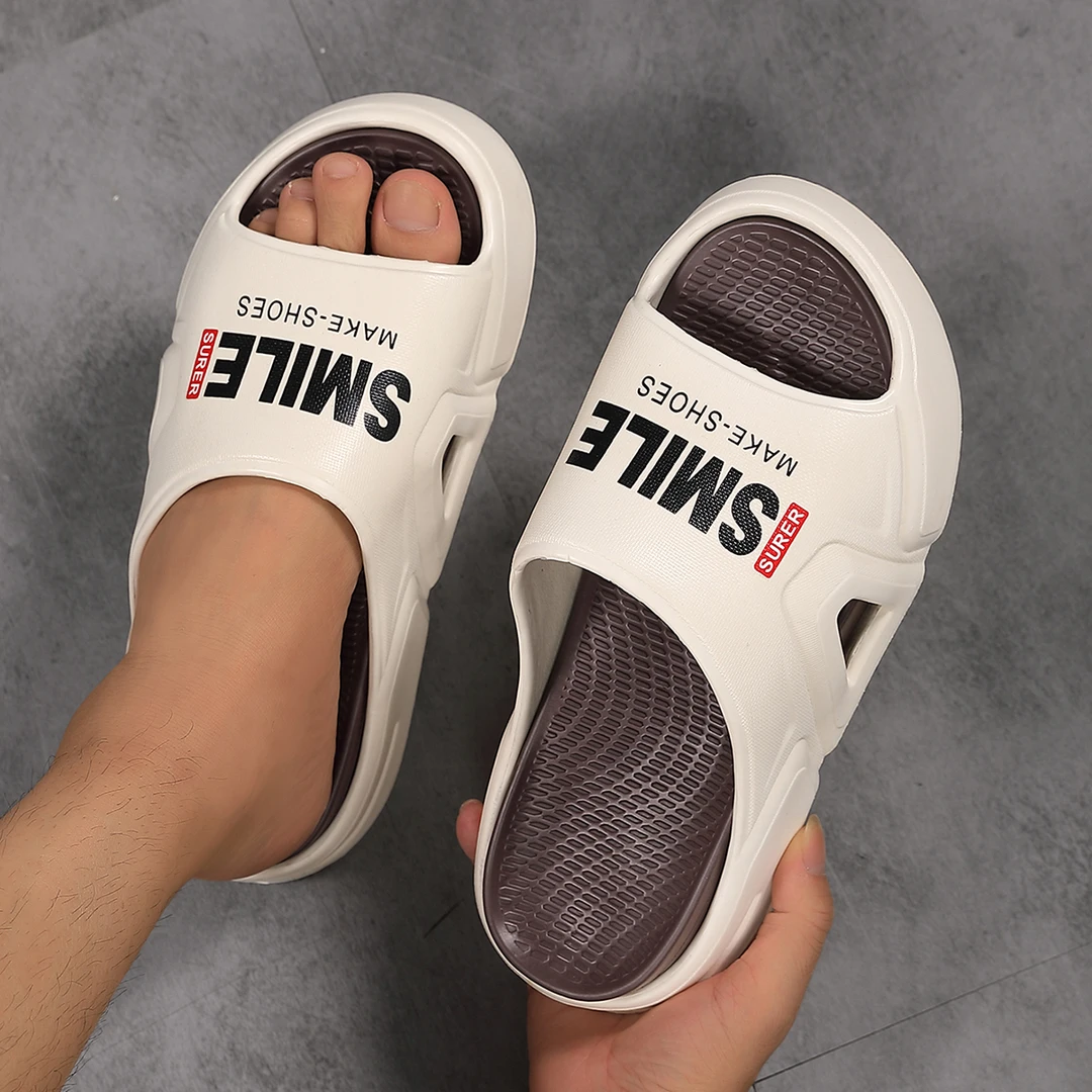 情侣款外穿一字拖鞋网红时尚沙滩鞋户外夏季防滑凉拖鞋男款软底