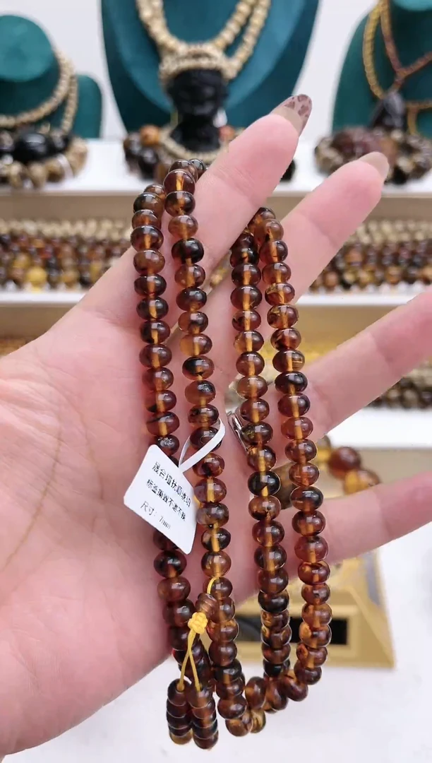 【闪购商品】琥珀颈饰未镶嵌抚顺琥珀7