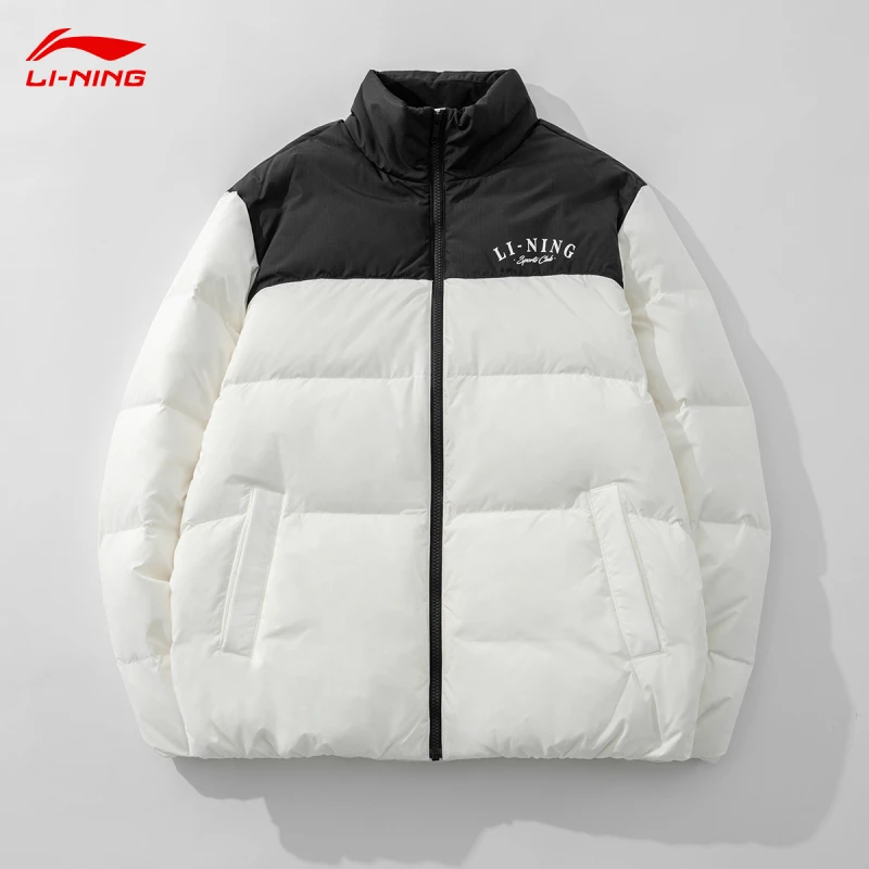 李宁短款短羽绒服男士2024新款运动潮流系列冬季鸭绒保暖运动服