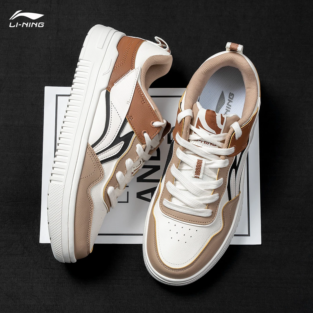 李宁板鞋男鞋2024秋季青云复古减震回弹经典滑板鞋低帮运动休闲鞋