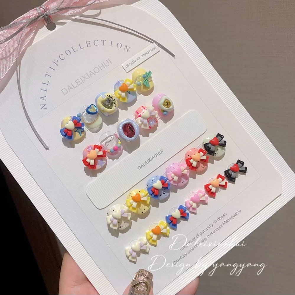 在逃公主蝴蝶结美甲饰品白雪公主水冰月美少女蝴蝶结饰品