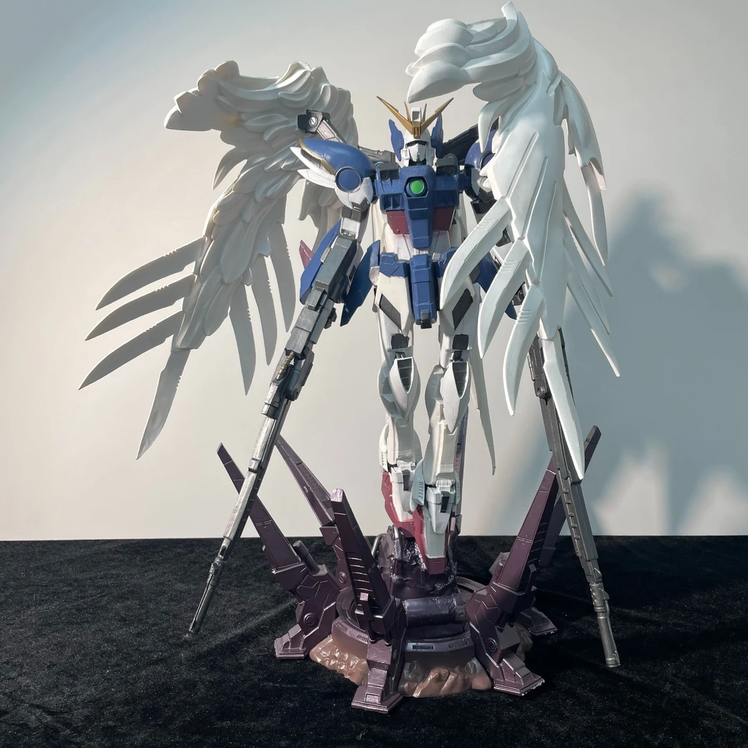 现货手办大号飞翼高达手办摆件无需拼装成品现成机甲模型可发光