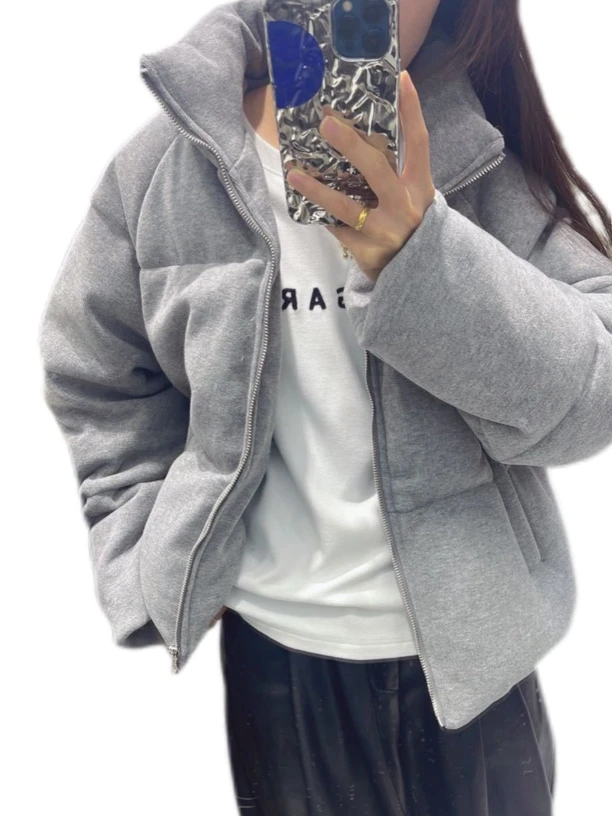 【SHUWO】深圳南油秋冬宽松女厚款服纯色长袖外套