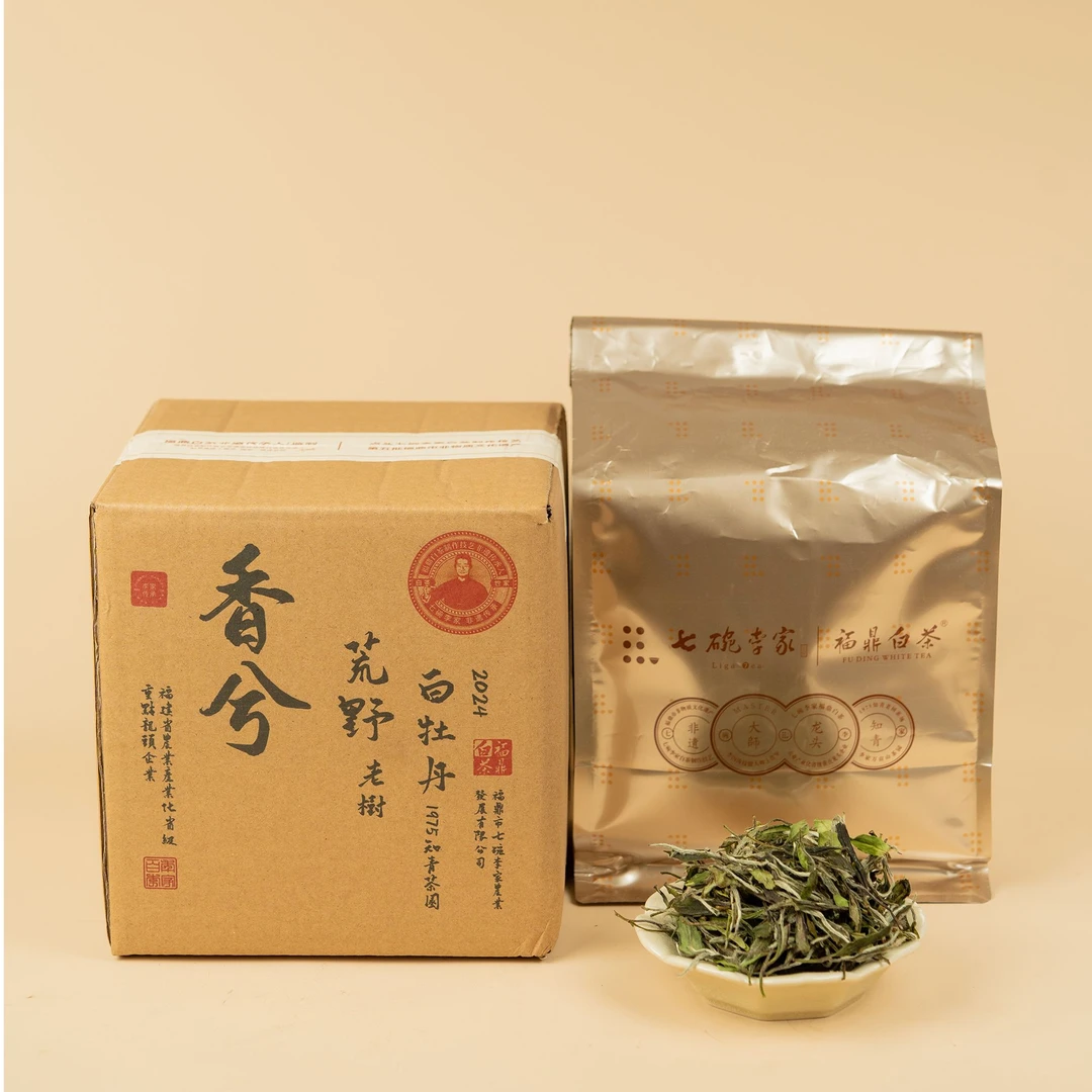 七碗李家2024福鼎正宗香兮荒野老树白牡丹收藏装377g