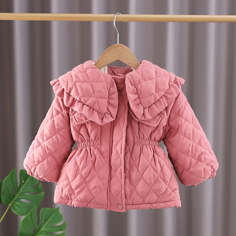 女童外套冬装宝宝棉服加厚2023新款儿童夹棉衣服冬季小孩棉袄洋气