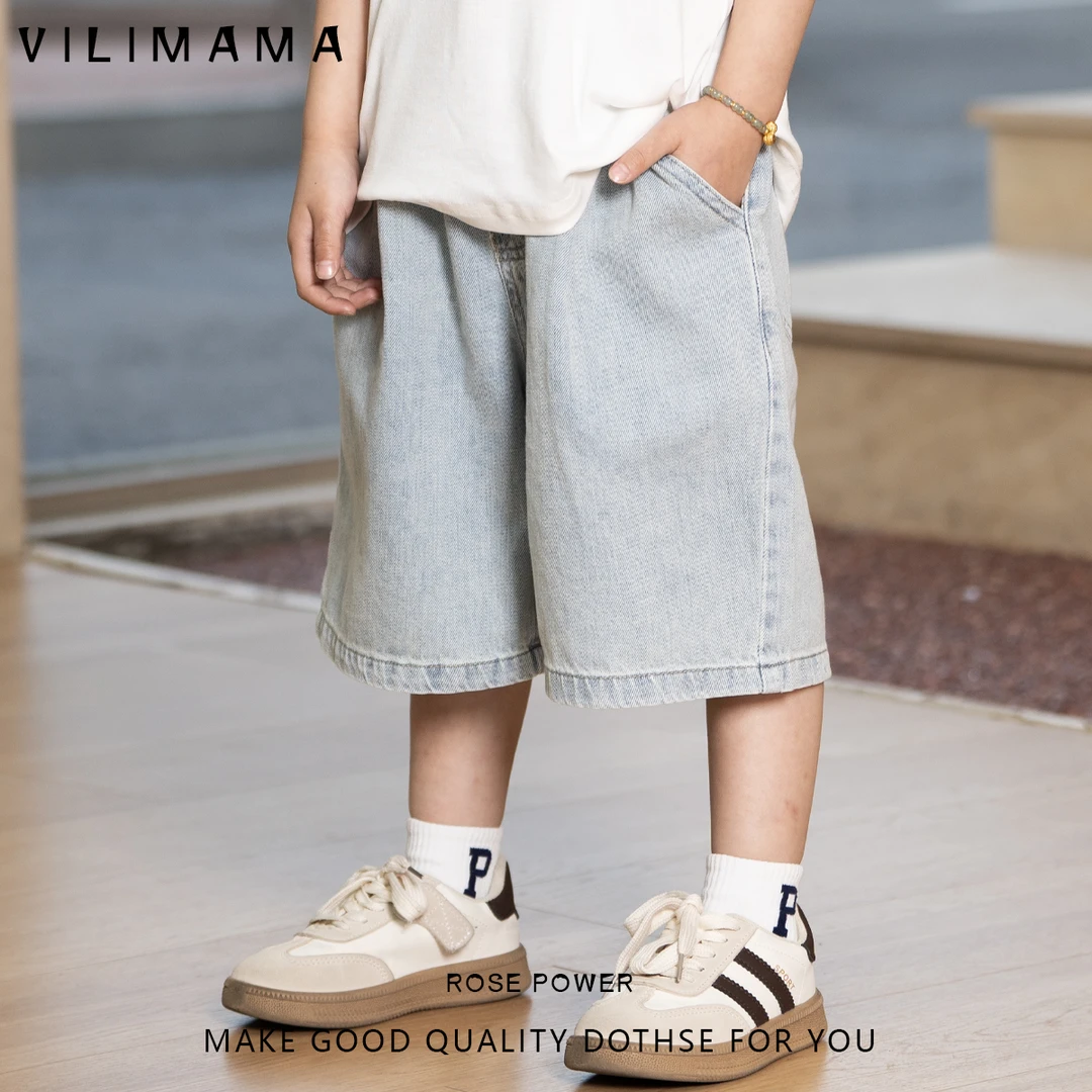 【断码福利】2024夏季浅蓝色基础百搭薄款外穿牛仔短裤24320裤子