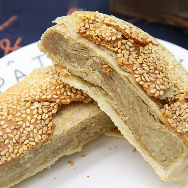 传统名吃正宗济南商河特产土烤鸭炉马蹄烧饼芝麻咸香味纯手工 免