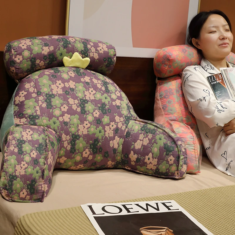 三层纱床头靠垫软包护腰靠枕大靠背孕妇沙发抱枕宿舍床上看书枕头