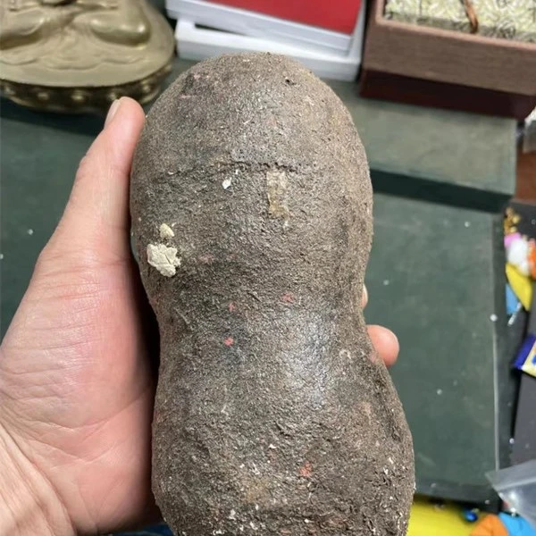 精选双胞佛心老果饰品把件