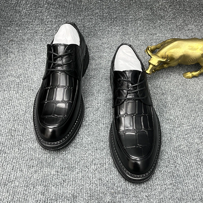 拓腾8808【头层牛皮】男士商务正装皮鞋男真皮新款时尚男鞋百搭透气