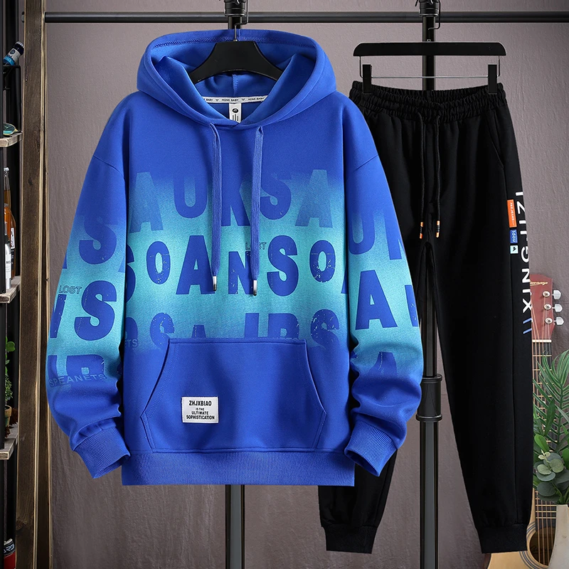 春秋季13青少年卫衣男孩14初高中学生15岁帅气运动套装16大童男装