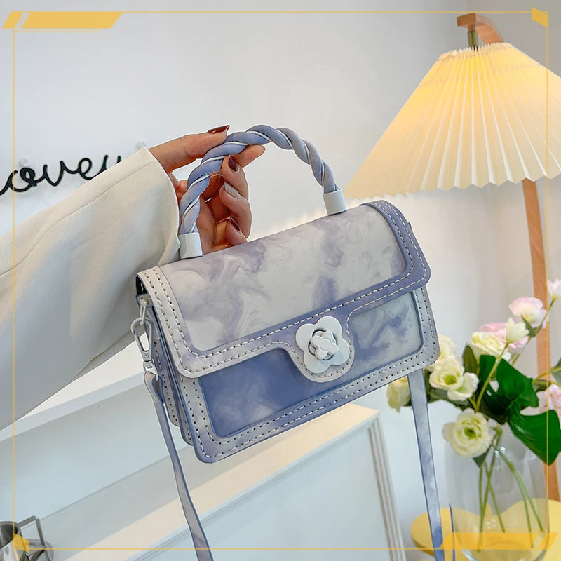 手工编织包包diy材料包手缝自制手提斜挎小方包送女友闺蜜礼物