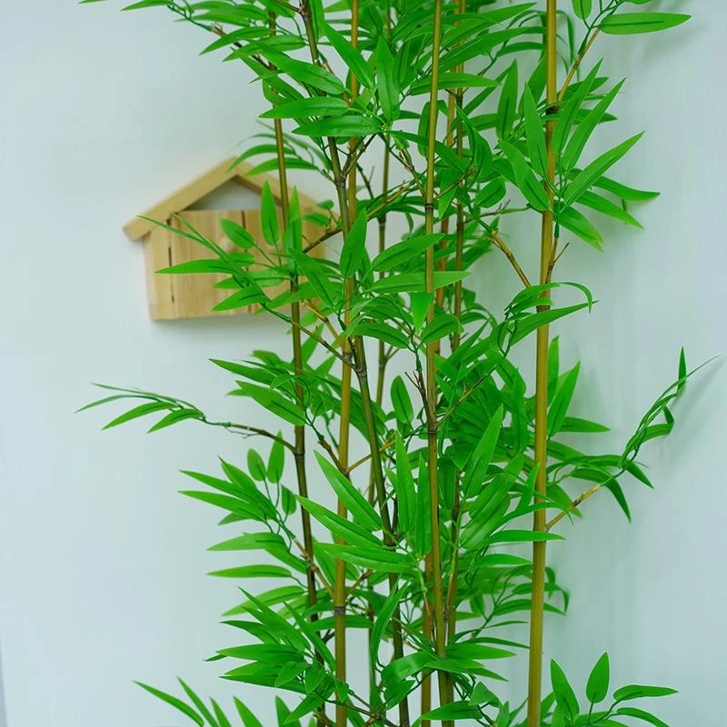 仿真竹子加密假竹子细水竹装饰围栏造景隔断底座酒店室内景观橱窗