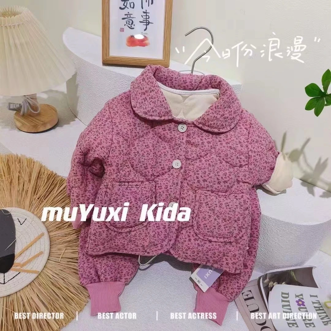 3号天赐清仓秋冬款反季家居服儿童加绒保暖睡衣时尚小童加厚套装