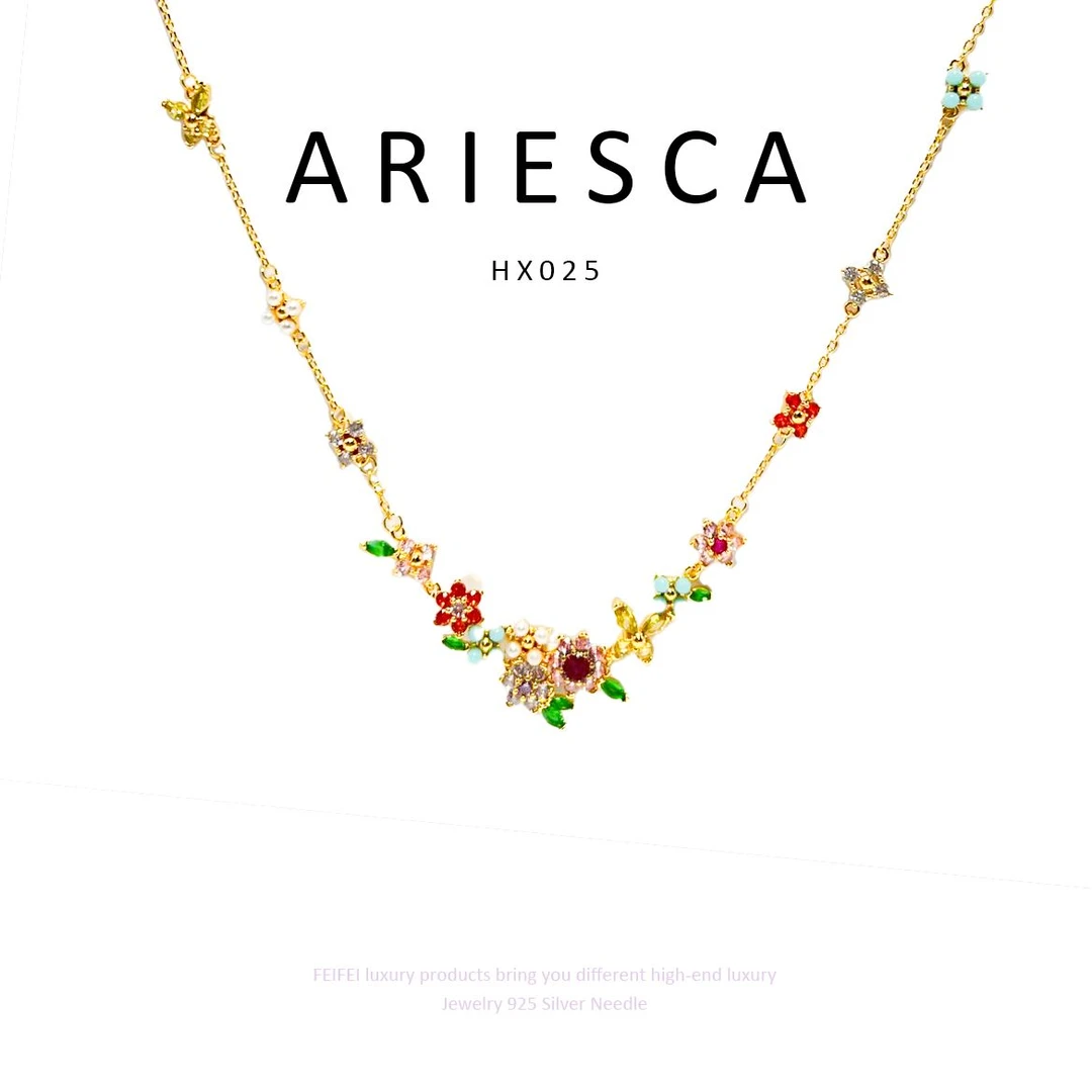 铜合金项链 【秘密花园】ARIESCA 爱瑞斯卡 轻奢项链 HX025