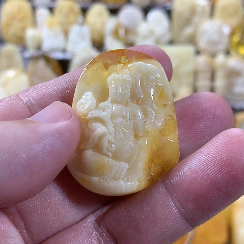 【闪购商品】蜜蜡裸石未镶嵌往**戏
