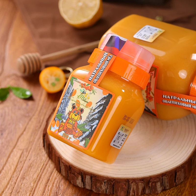 俄罗斯原装进口冬熊沙棘蜜1000克