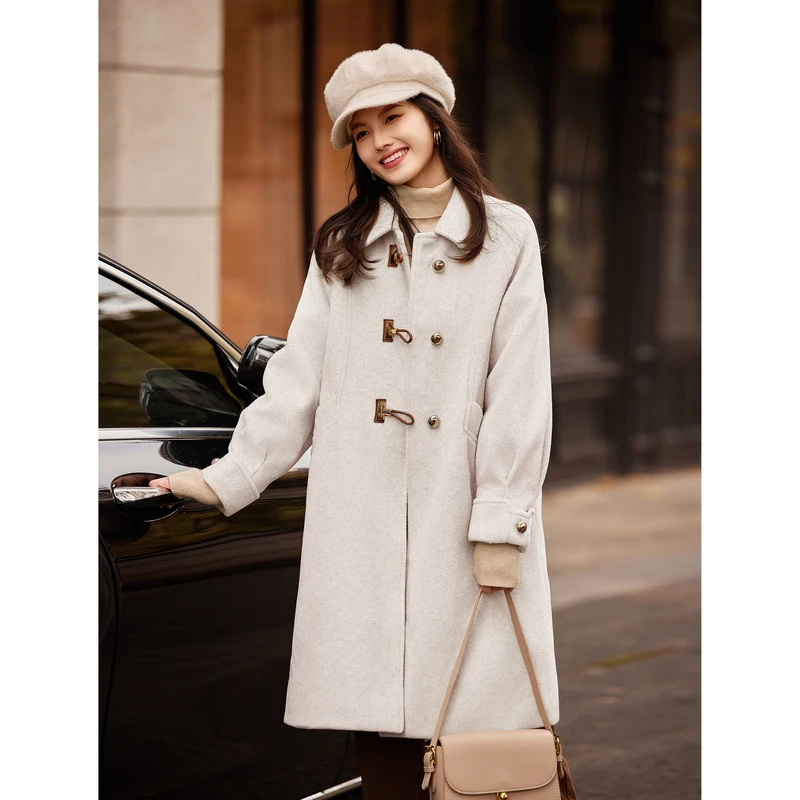 苏醒的乐园2024年冬季新款时尚毛呢大衣SXN24008秋冬大衣