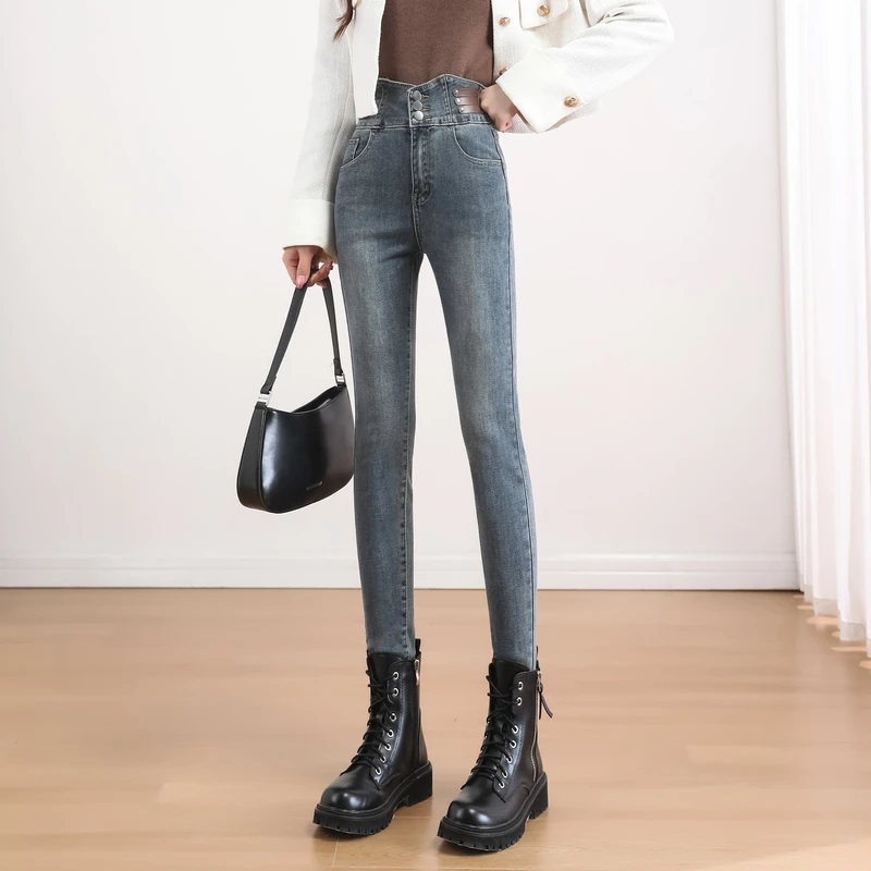 苏醒的乐园2023年时尚新款气质百搭牛仔裤SXK23212