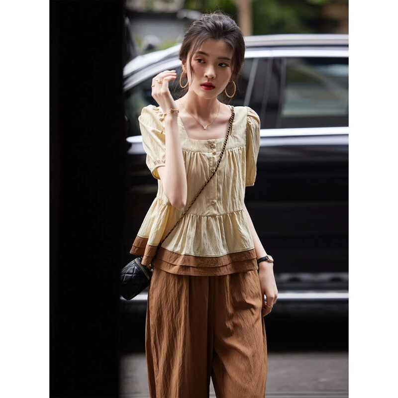 编号时尚气质T恤套装SXTZC24095