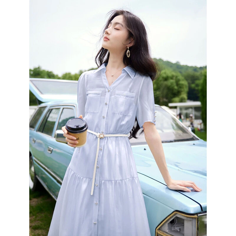 苏醒的乐园时尚气质连衣裙SXL23309