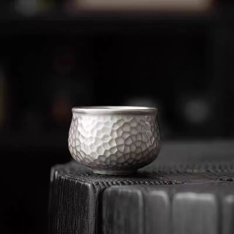 999主人杯高端主人银杯茶杯家用主人杯S02008