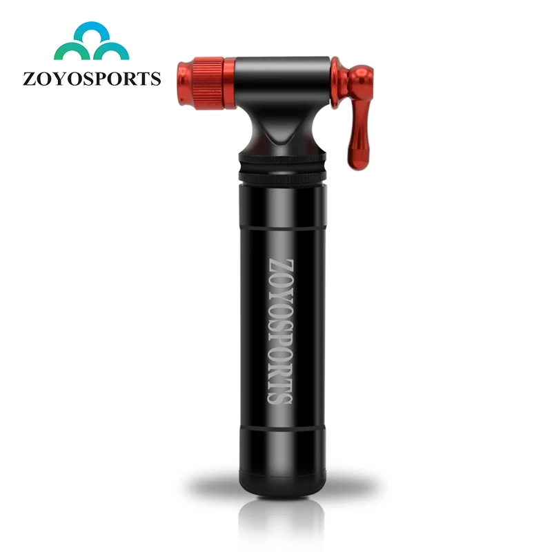 ZOYOSPORTS便捷式自行车打气筒CO2二氧化碳迷你铝合金气筒便携