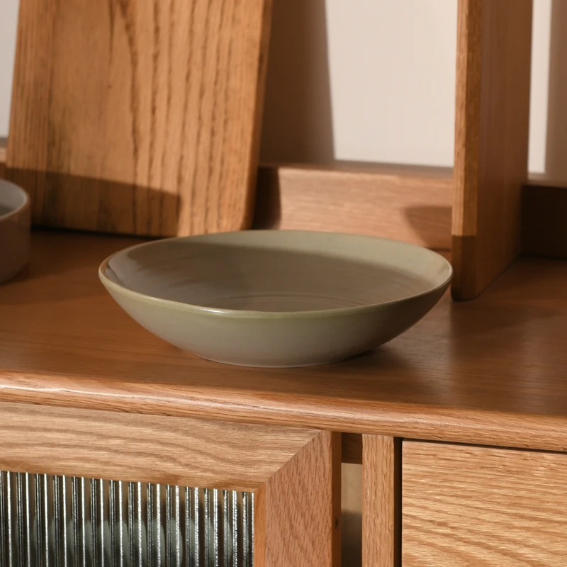 礼温 z89复古北欧深盘餐盘超有格调的陶瓷盘子家用浅口菜碗菜盘