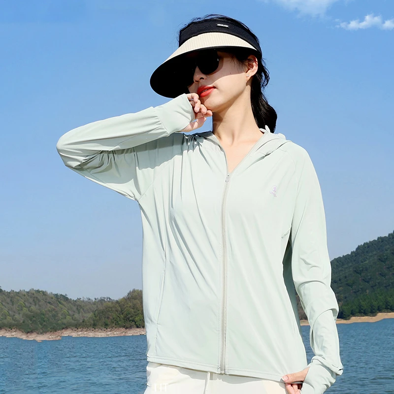 防晒衣女夏季UPF50+防紫外线冰丝轻薄透气防晒服宽松户外开山外套