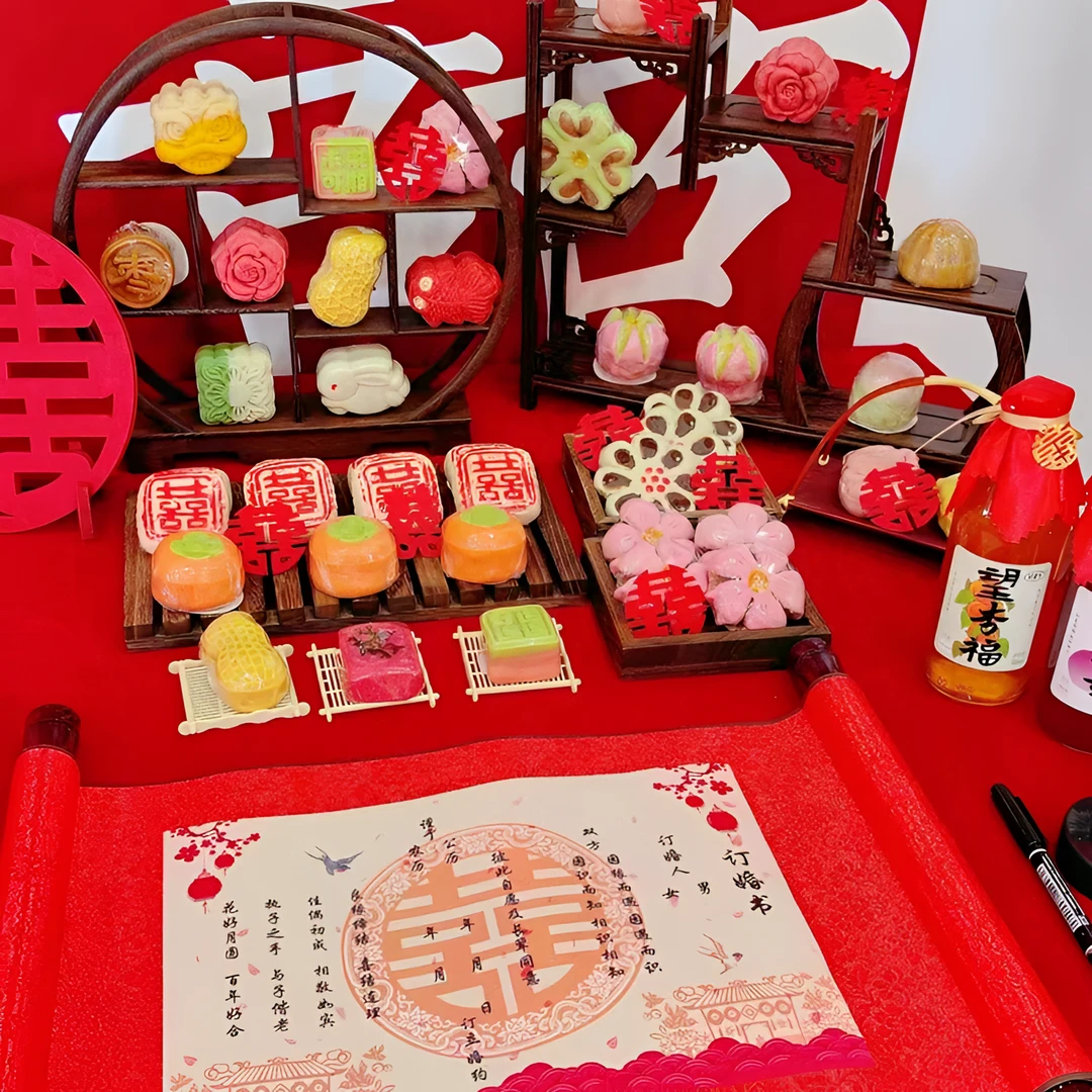 【莹姐手工点心铺60款自选】新中式天津糕点透明盒简装发货顺丰包邮