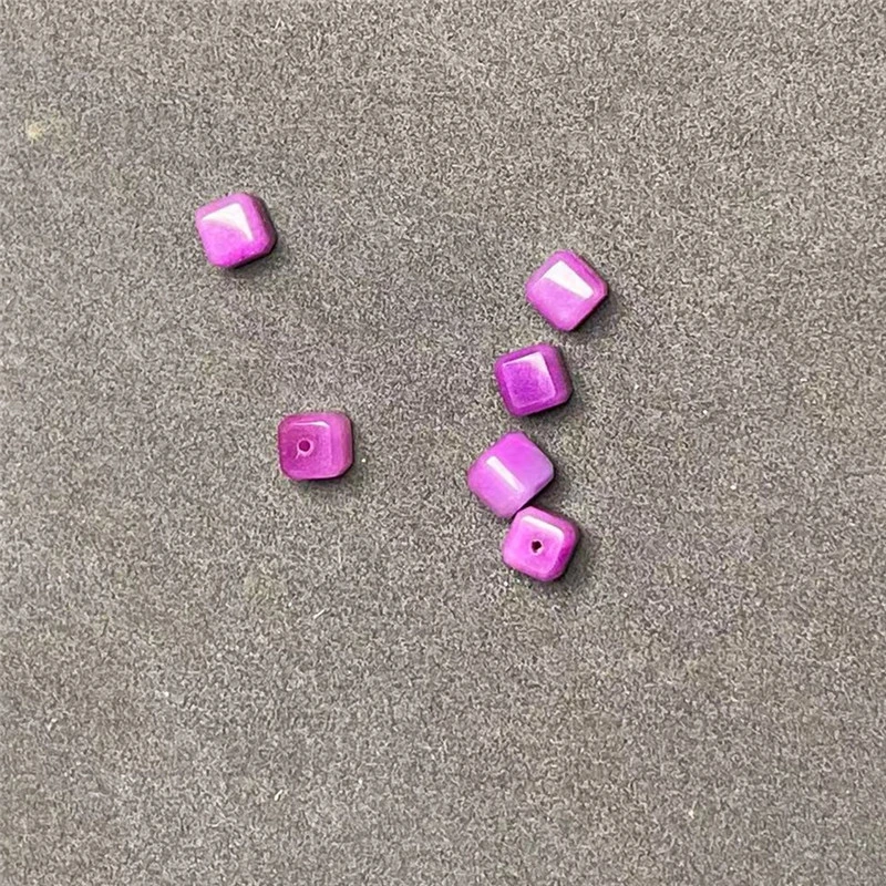 南非梦幻老料多彩舒俱徕方糖7mmDIY散珠A0270