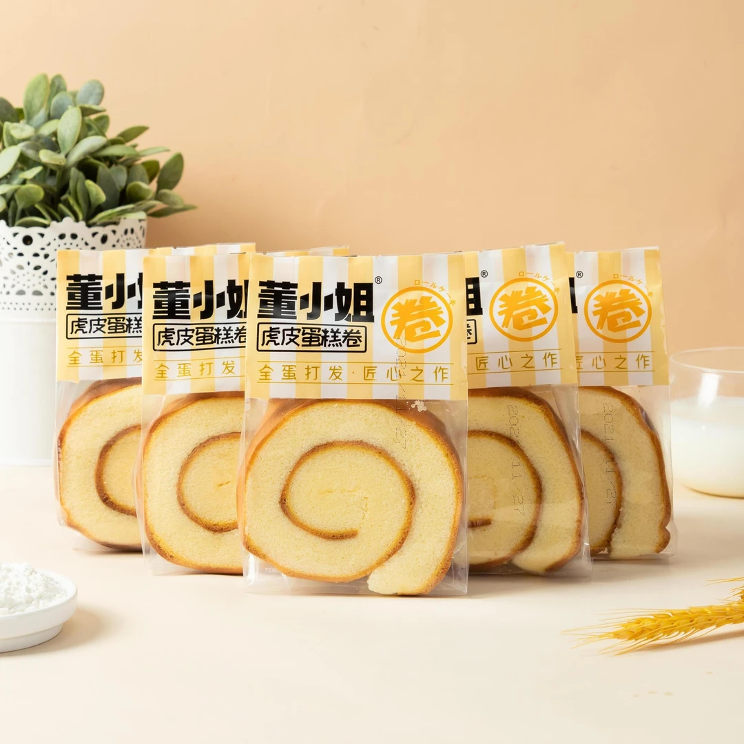 董小姐松软蛋糕卷虎皮西式糕点心好吃早餐代餐零食品面包整箱包装