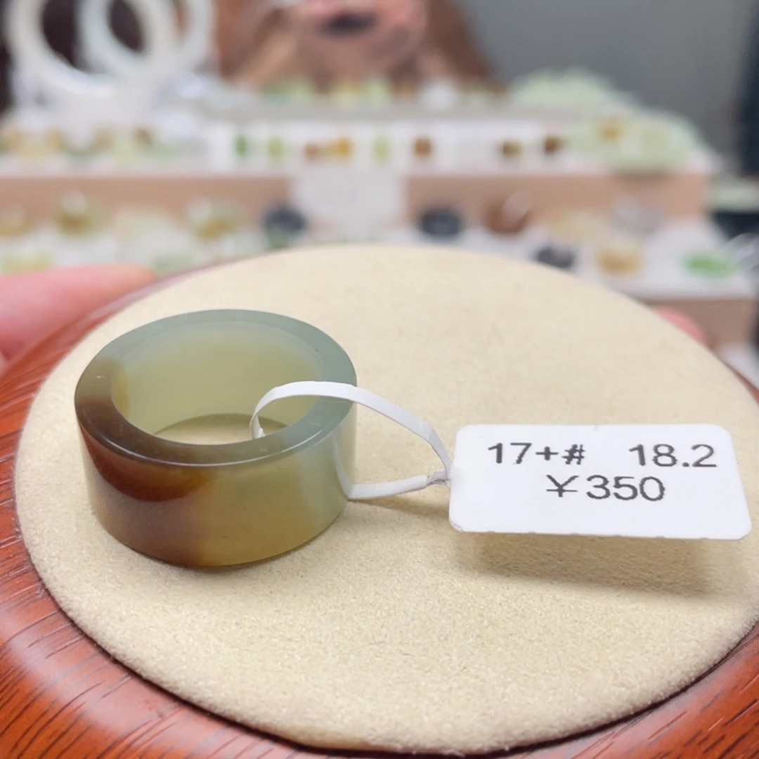 和田玉戒指未镶嵌B*B18.2