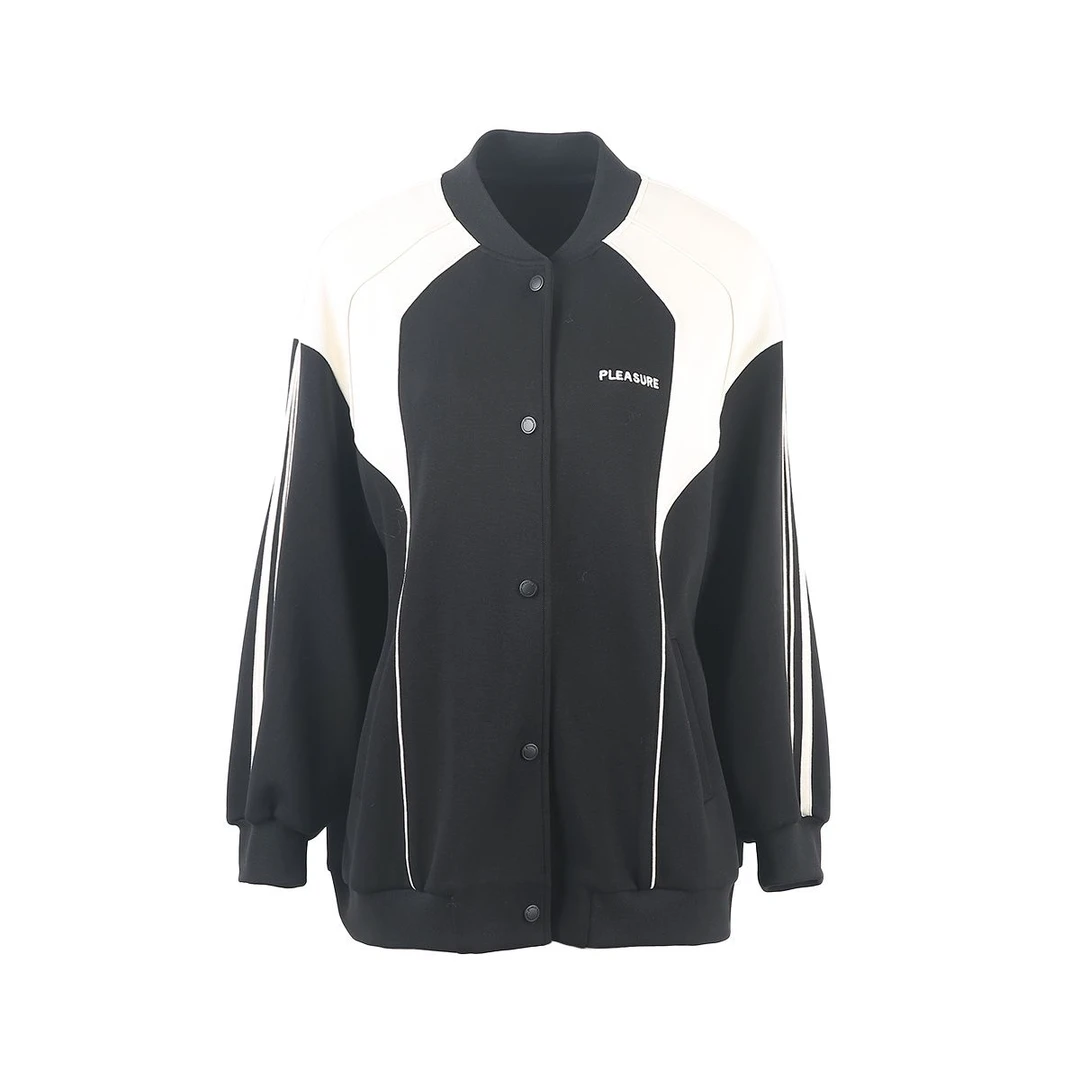 立体拼接撞色外套S3089