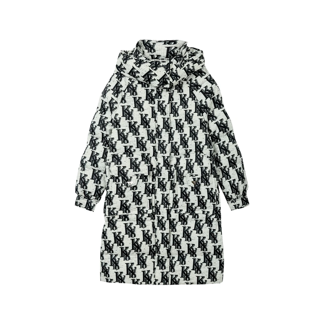 【达人专享】时尚满版印花鹅绒羽绒服Y10BYS8739