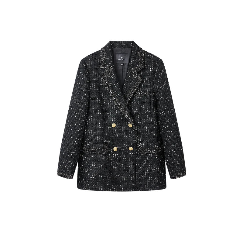 【女乔专属】气质小香风西装质感显气质金丝外套X10AAS8162