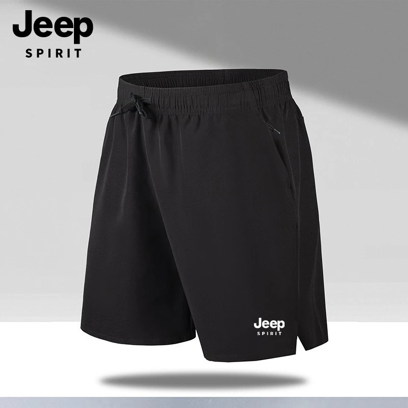 JEEP吉普男士短裤夏季薄款休闲时尚健身舒适透气新款跑步运动裤潮