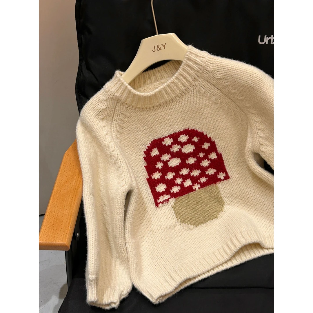 6349特 秋冬女童毛衣2024新款儿童洋气卡通长袖针织衫毛衣上衣