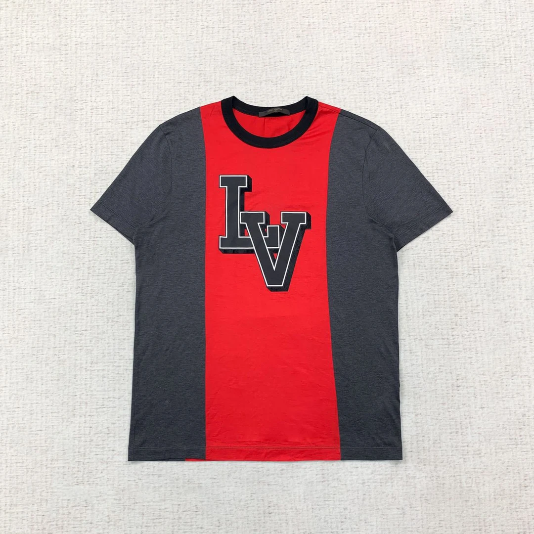 99新  LOUIS VUITTON lv 经典logo拼接短袖s码编码xb2301