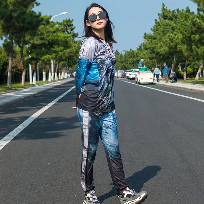 【树影婆娑】夏季新款透气速干防晒冰感休闲钓鱼服防晒服