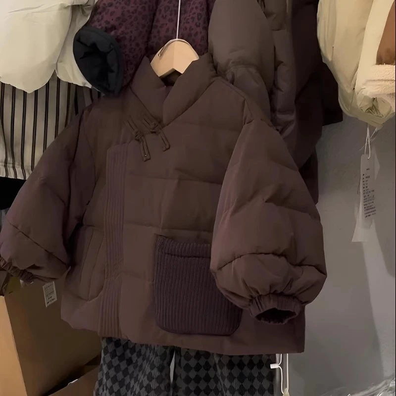 童装男女童2025新款棉服冬季洋气新中式宝宝加厚保暖儿童外套冬装
